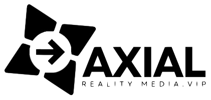 Axial Reality Media.VIP Logo w/text in Black